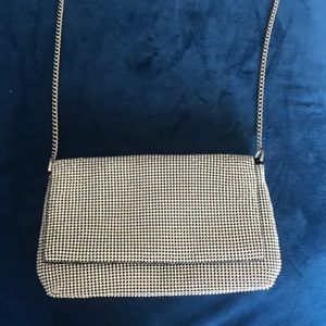 Topshop Silver crossbody/clutch/shoulder bag